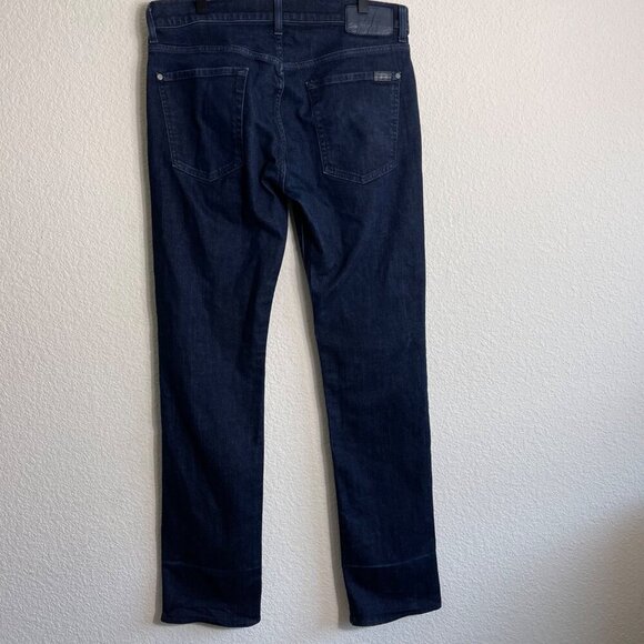 7 For All Mankind Men’s Premium Luxe Straight Leg Jeans – Size 34 - Picture 7 of 14